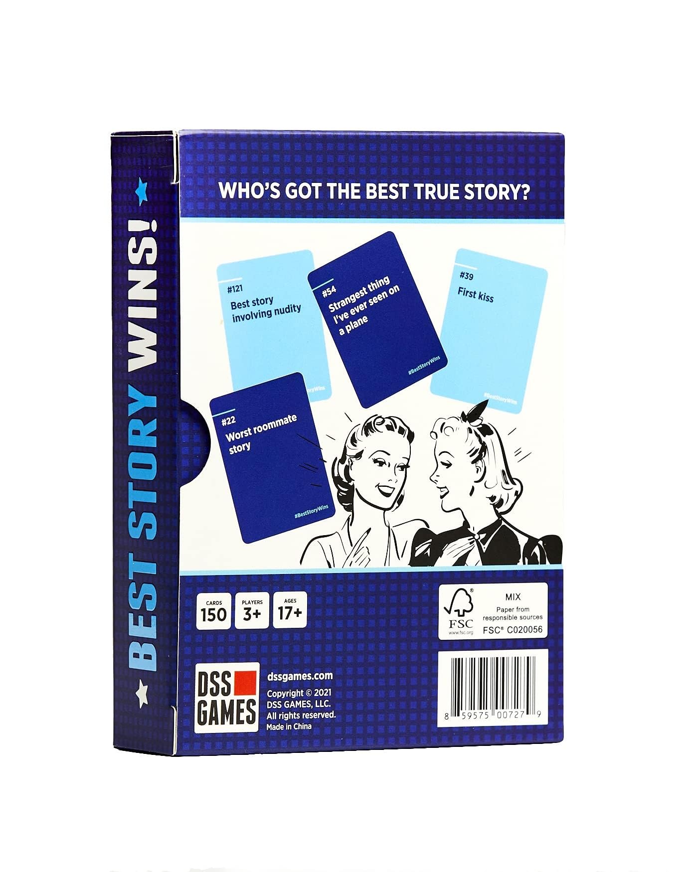 Best Story Wins | A Party Game of Juicy Conversation Starters | Ages 17+