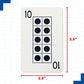LEARNING ADVANTAGE Ten Frame Playing Cards, Set of 44