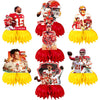 Patrick Mahomes Party Decorations Honeycomb Centerpiece, 7 Pieces American Football Star Theme 3D Double Side Cake Toppers Table Centerpieces, Photo