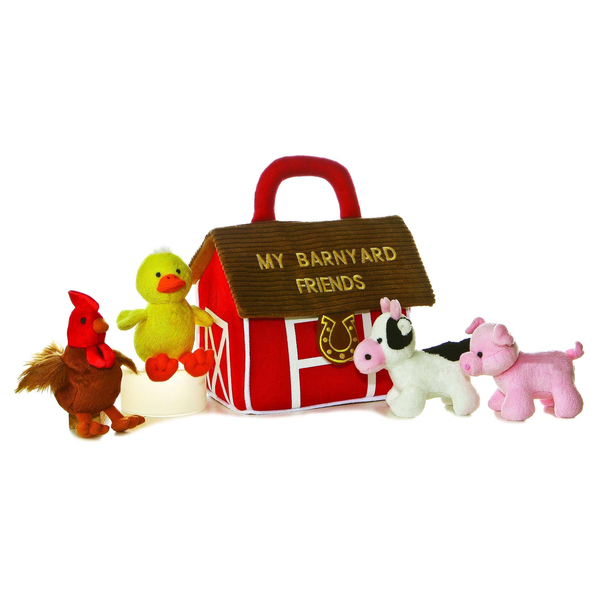 Aurora® Engaging Baby Talk™ My Barnyard Friends II™ Baby Stuffed Animal - A Fun Playset for Sensory Engagement and Play - for Babies and New Parents