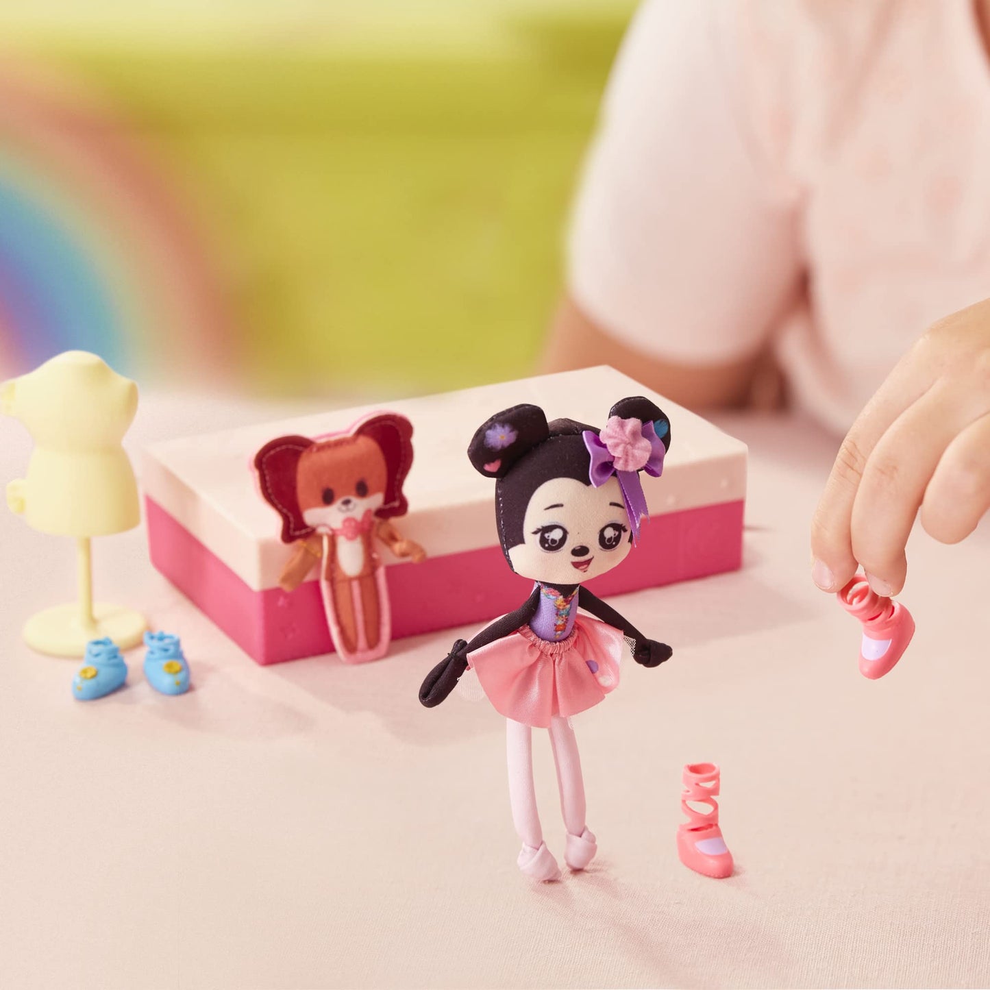 Sweet Seams 6" Soft Rag Doll Deluxe Pack - 1pc Toy | Minnie Mouse & Fifi Ballet Studio