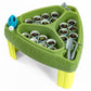 Simplay3 Seed to Sprout Raised Garden Planter, Kids Outdoor Kit with Garden Tools for Growing Flowers or Vegetables, Green, Made in USA