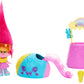 Mattel DreamWorks Trolls Fun Fair Surprise FairFest Small Doll & 10 Accessories, Carnival Food Popcorn Theme with Queen Poppy