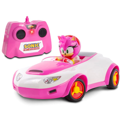 NKOK Sonic Racing RC Car Amy Rose 1:28 Scale, 2.4 GHz, Officially Licensed