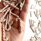 Miniature Candy Canes, Peppermint Embellishments, Non-Edible Tiny Mini Small Christmas Craft, Dollhouse Miniatures Polymer Clay (20PCS)