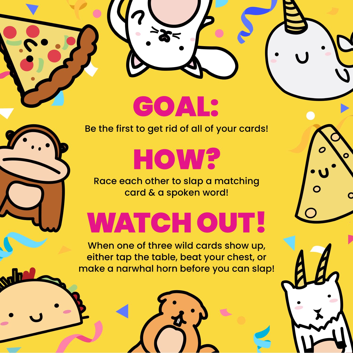 Taco Cat Goat Cheese Pizza Wildly Entertaining Card Game for Family and Group Game Night | Easy to Learn and Play with 10-15 Minute Rounds | Fun