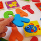 Buddy & Barney Bath Toy Stickers - Bath Alphabets and Animals Learning Stickers for Kids | 38 Pieces Spell & Learn Foam Bath Toys with Storage Bag