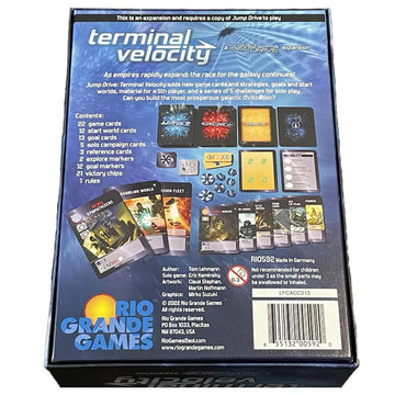 Rio Grande Games Jump Drive Terminal Velocity Card Game Expansion for Five Players with Solo Campaigns