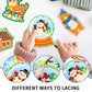 Winter Animal Lacing Cards For Kids 12 Packs Double Sided Sewing Kits Christmas Sewing Cards Educational & Learning Activities Fine Motor Skill