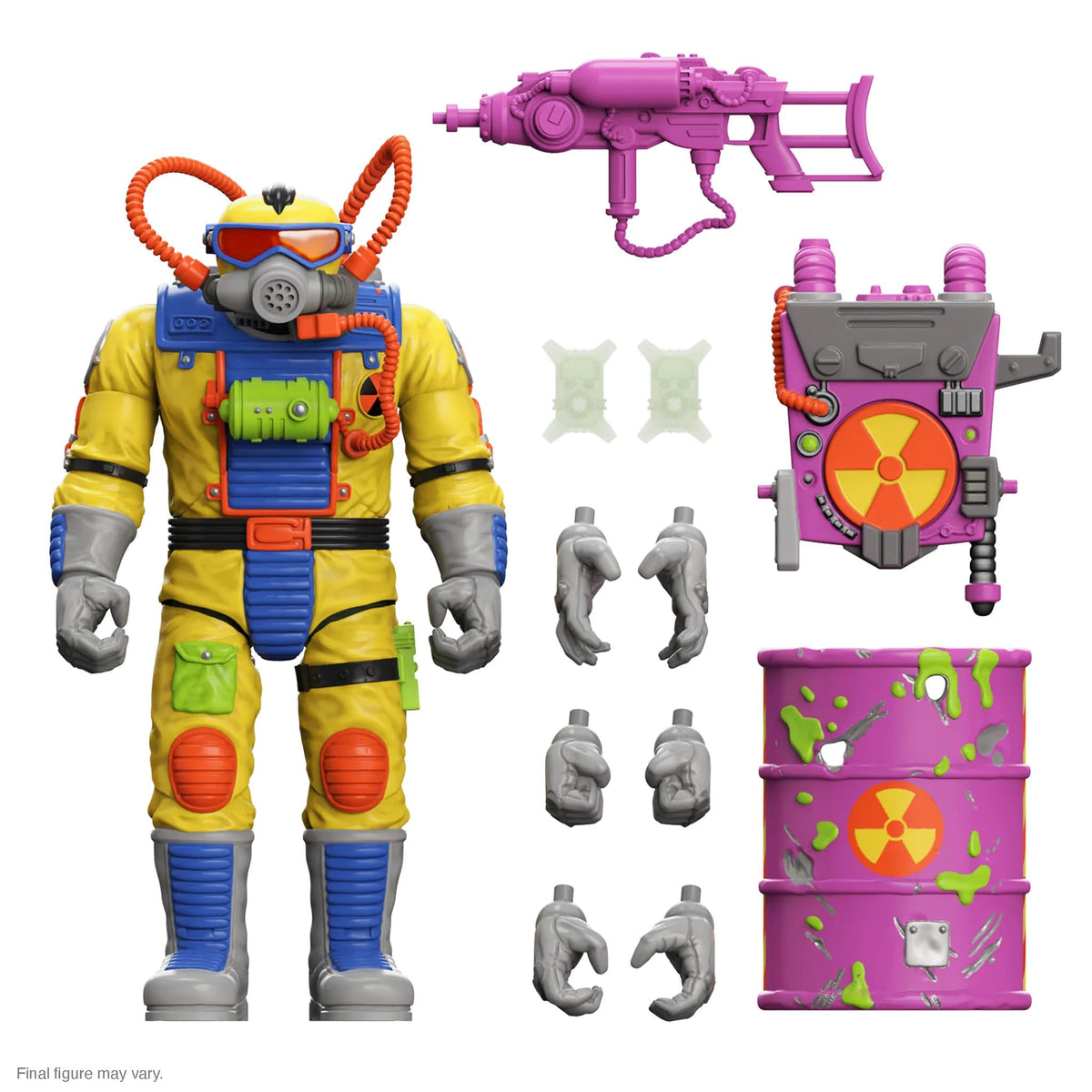 Super7 ULTIMATES! Toxic Crusaders Radiation Ranger - 7" Toxic Crusaders Action Figure with Accessories Classic Cartoon Collectibles and Retro Toys