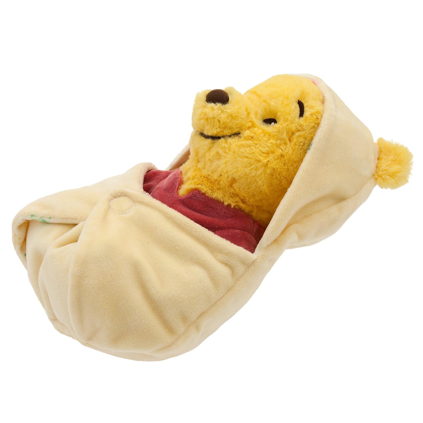 Disney Store Official Winnie the Pooh Plush with Blanket Pouch Babies Plushy in Baby Swaddle - Toy for Those who Love Plush Figure Toys, Cute