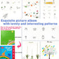 Fottaqqan 25 Color Book Finger Painting Kit Drawing Toys,Album Educational Tool Kit,Washable Children's Supplies for Birthday Kindergarten,Early