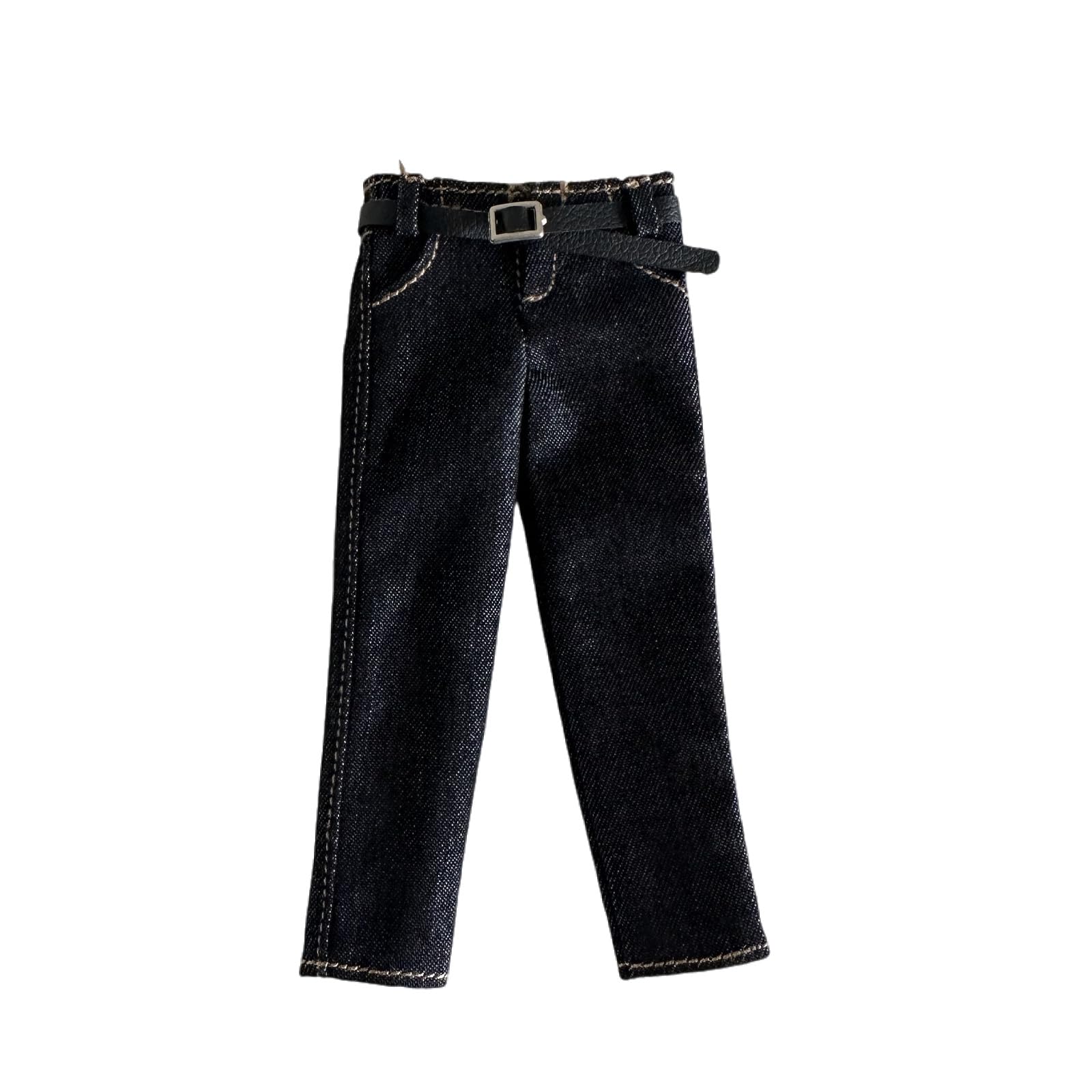 1/12 Action Figure Clothes,Straight Pants for 6" Male Action Figures,1:12 Scale Action Figure Jeans,only Pants (Straight Pants-Black)