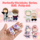 Ciunura Premium Doll Shoes for Lububu, Cute Doll Shoes for 4-7in Dolls, Ideal for Lububu Outfits(Purple Clog Shoes)