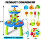 CozyBomB™ Water Table for Toddlers 3-5 | Outdoor Toys Water Play Table, Magnetic Fishing Toy Game, Summer Splash Pond Showers Sand Activity, Sensory