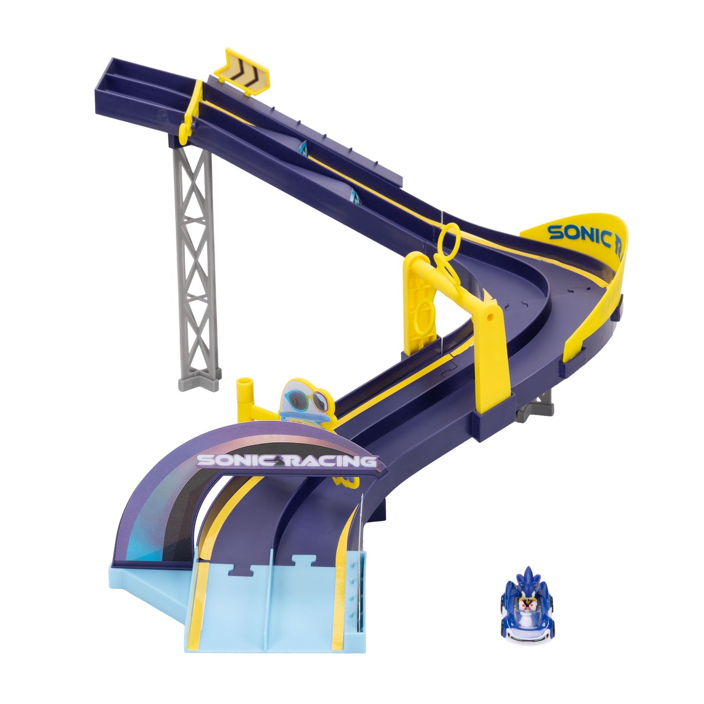 Sonic The Hedgehog E-Stadium Track Set with 1:64 Die Cast Vehicle