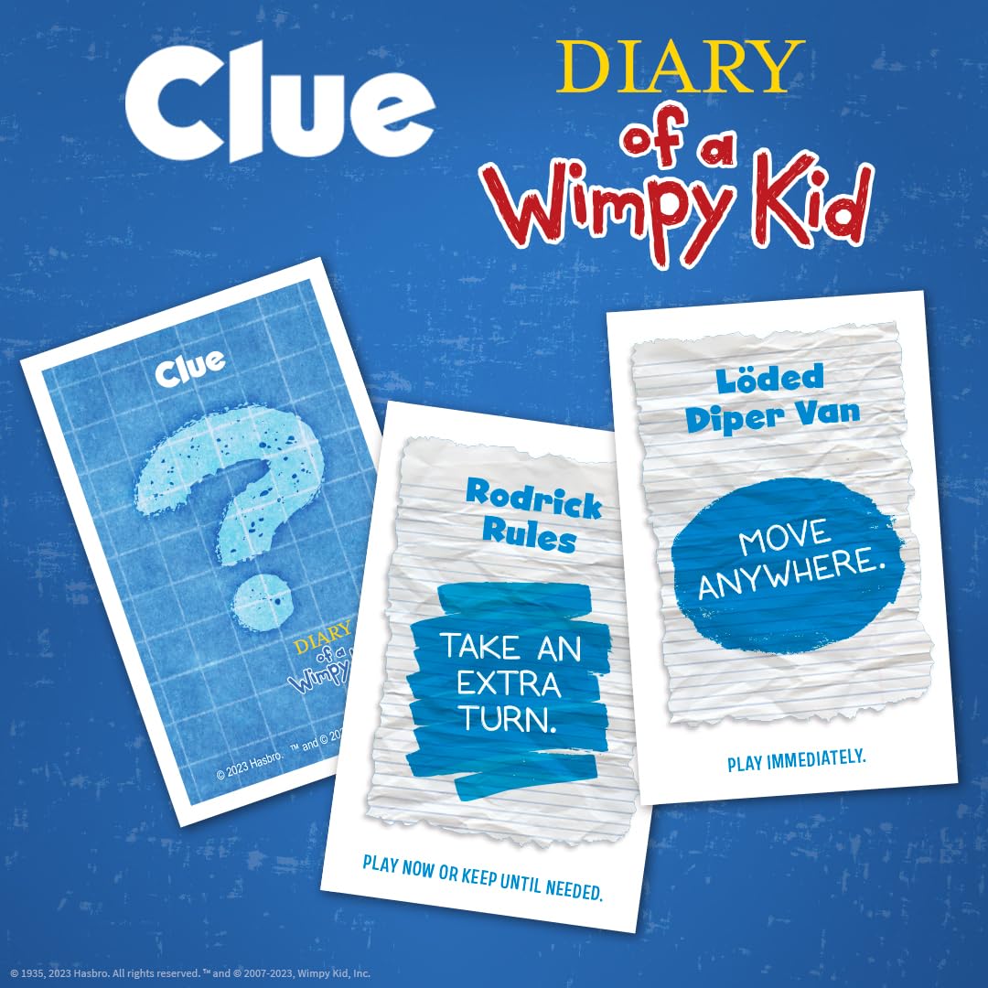 USAOPOLY CLUE: Diary of a Wimpy Kid | Solve the Mystery in This Officially-Licensed Collectible Clue Game Featuring Characters & Locations from