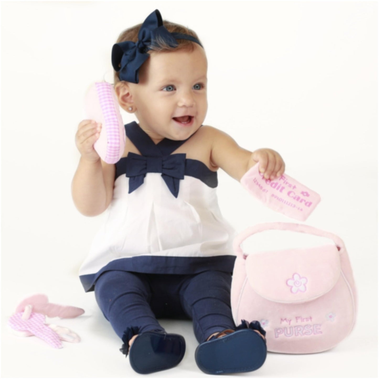 GUND Baby My First Purse 5-Piece Sensory Plush Toy Playset for Babies
