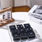 LuxLand Home Modern Tic Tac Toe for Home Decoration Black Acrylic XO with Clear Base Decorative Tic Tac Toe Table Top Decoration Coffee Table Decor