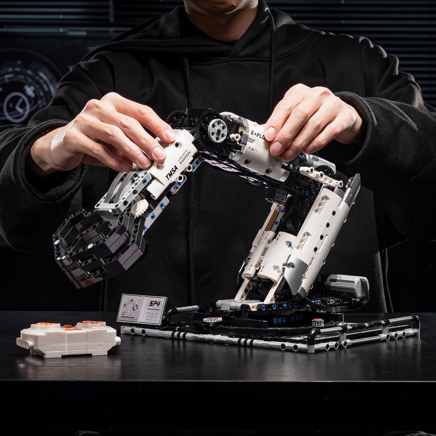UNCLE BRICK Mechanical Technical RC Grab Arm Toys Building Blocks Sets
