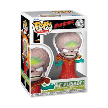Funko Pop Movies: Mars Attacks - Alien Leader - Martian Ambassador - Mars Attacks Film - Collectable Vinyl Figure - Gift Idea - Official Merchandise