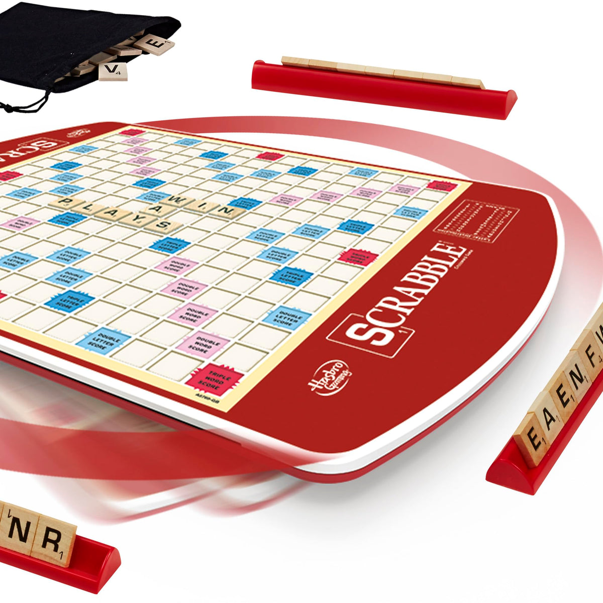 Hasbro Games Scrabble Deluxe Edition Letter Tiles Word Game