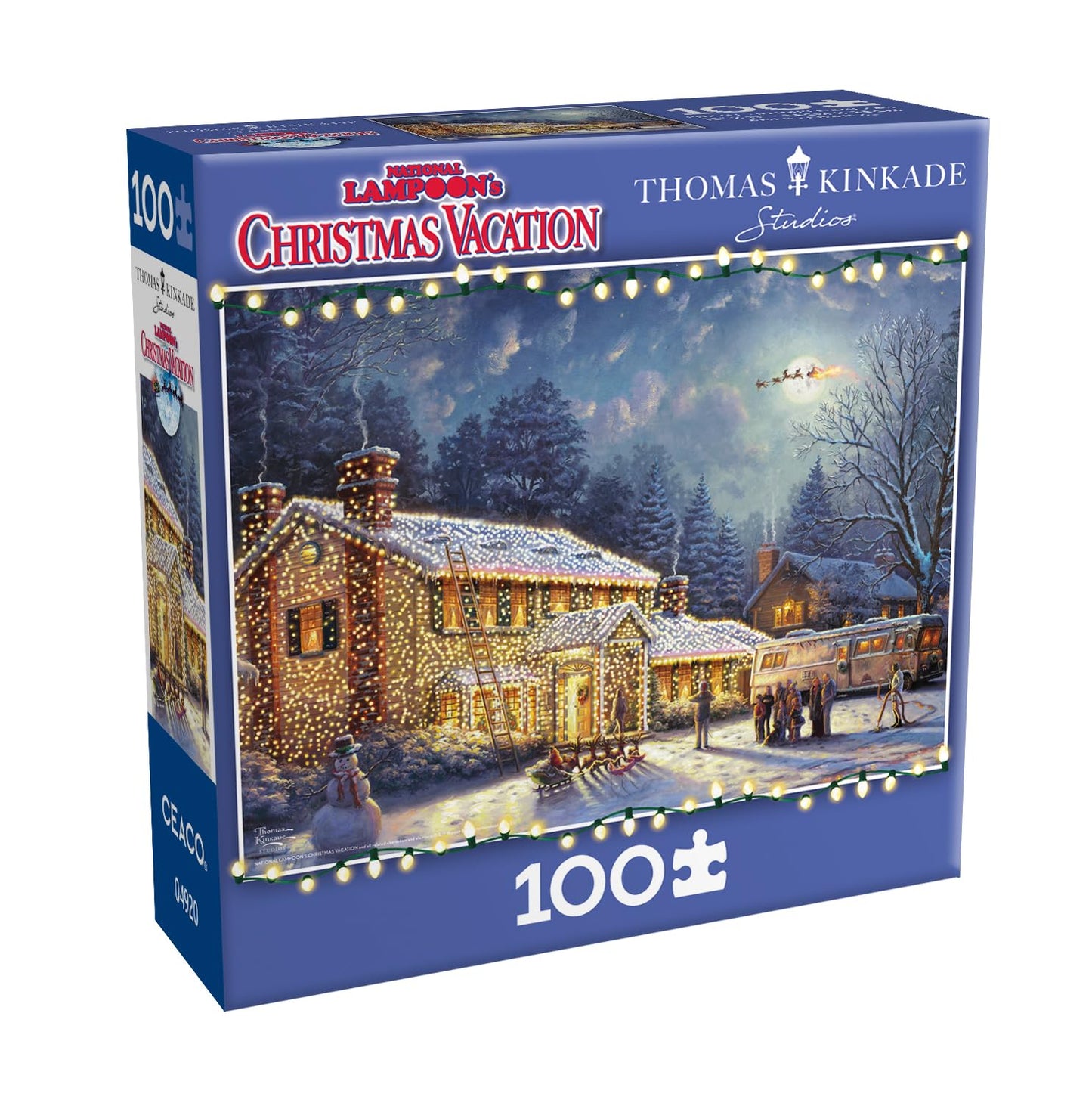 Thomas Kinkade National Lampoon's Christmas Vacation 100 Piece Puzzle