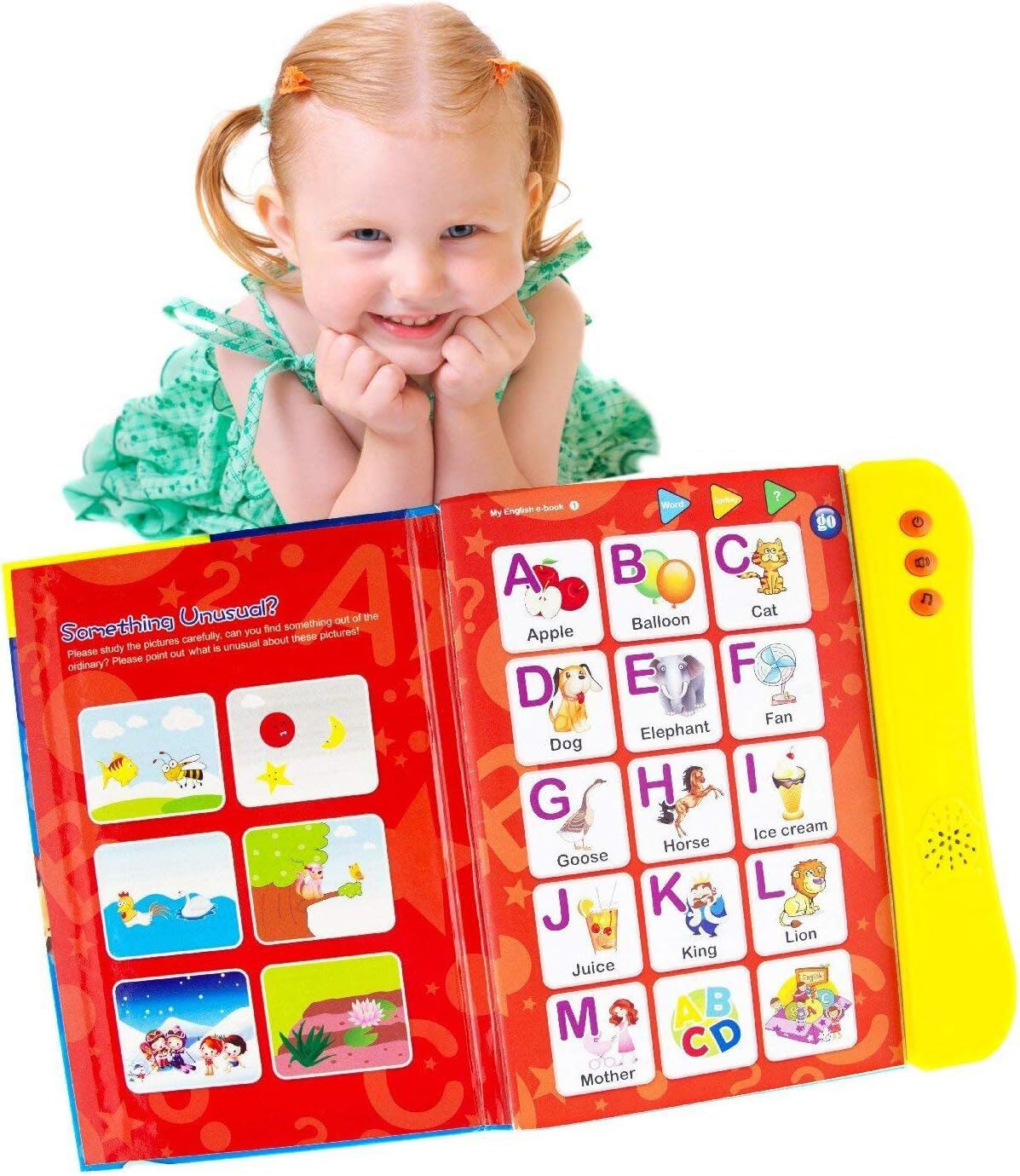 Preschool Learning Activities Book - Interactive ABC Sound Book, Toddler Learning Toy for Kids Ages 3+, Educational Alphabet Toy for Boys and Girls.