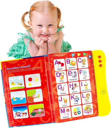 Preschool Learning Activities Book - Interactive ABC Sound Book, Toddler Learning Toy for Kids Ages 3+, Educational Alphabet Toy for Boys and Girls.