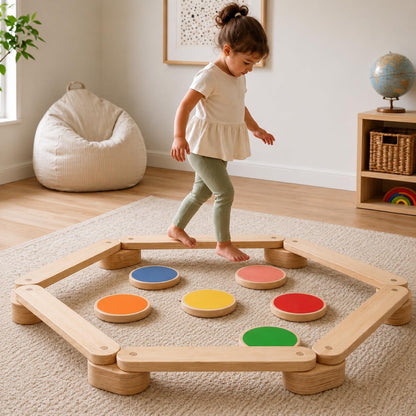 Avenlur Majesty Balance Beam for Kids, Toddler Stepping Stones Set