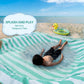 2 in 1 Beach Puddle/Beach Mat,6.5 x 6.5 ft Beach Pool with 8 Bags Waterproof Carrying Bag,Waterproof and Skin-Friendly Material Beach Puddle Green