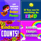 Creanoso Be Kind Stickers for Kids (20-Sheet) - Premium Design Gift Stickers - Awesome Stocking Stuffers Gifts for Boys & Girls, Children, Teens