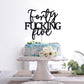 Unoggsor Forty Fucking Five Cake Topper - Happy 45th Birthday Cake Decor - Cheers to 45 Years Birthday Party Decorations Supplies, Black Glitter