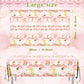 Gupesxu First Communion Decorations-3pcs Pink Mi Primera Comunion Tablecloth Baptism Table Covers for Girl Newborn Baby Shower Table Cloth for First