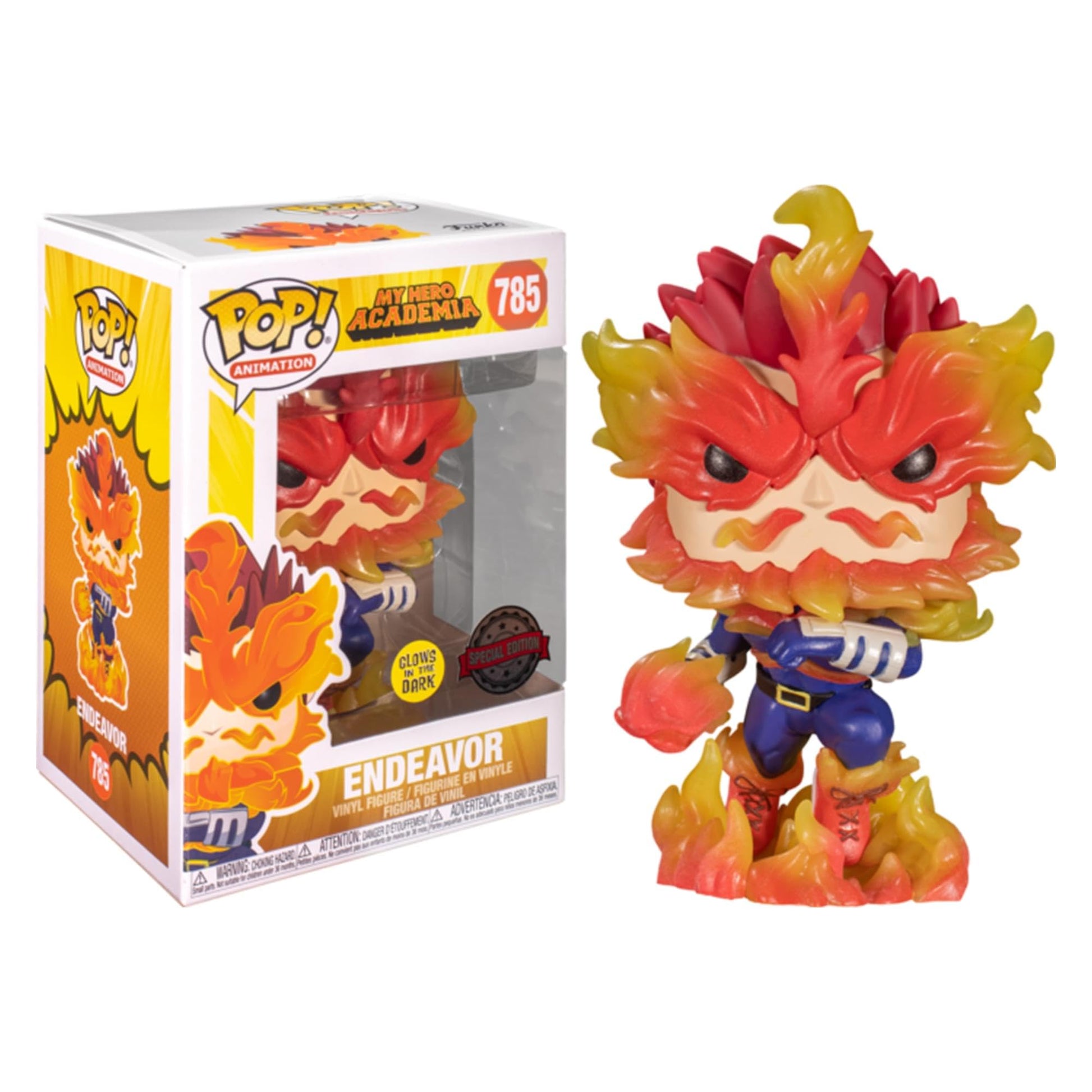 Funko Pop! Animation: My Hero Academia - Endeavor (Glow in The Dark), Amazon Exclusive