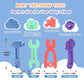 Yoolane Baby Teething Toys, Silicone Teether for Babies 3 6 12 18 Months, Tools Set Baby Teether Sensory Chew Toys for Toodler Infant, Newborn Stuff