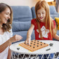 Wooden Magnetic Chess Game with 30 Piece Metal Balls, Magnet Game with Inner Storage Tray, Logical Strategy Game for Ages 6+
