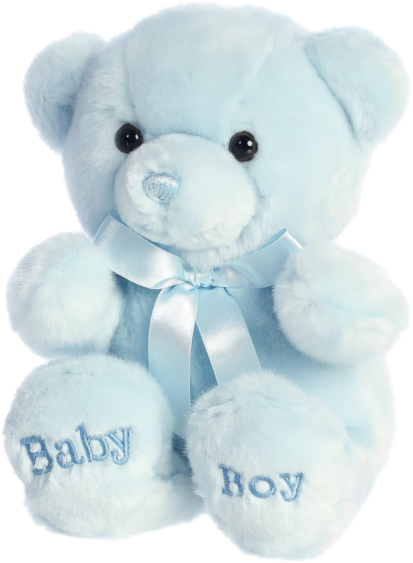 Aurora® Snuggly Comfy™ Bear Baby Stuffed Animal - Comforting Companion - Imaginative Play - Blue 9 Inches