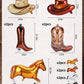 16 Pcs Western Cowboy Balloons Set- Includes 4 Boot Balloon,4 Hat Balloon, and 8 Cowboy Horse Balloons- Perfect for Cowboy Party Decorations