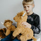 The Petting Zoo Highland Cow Plushie Stuffed Animal, Gifts for Kids, Wild Onez Wildlife Animals, Blonde Cow Plush Toy, 12 inches