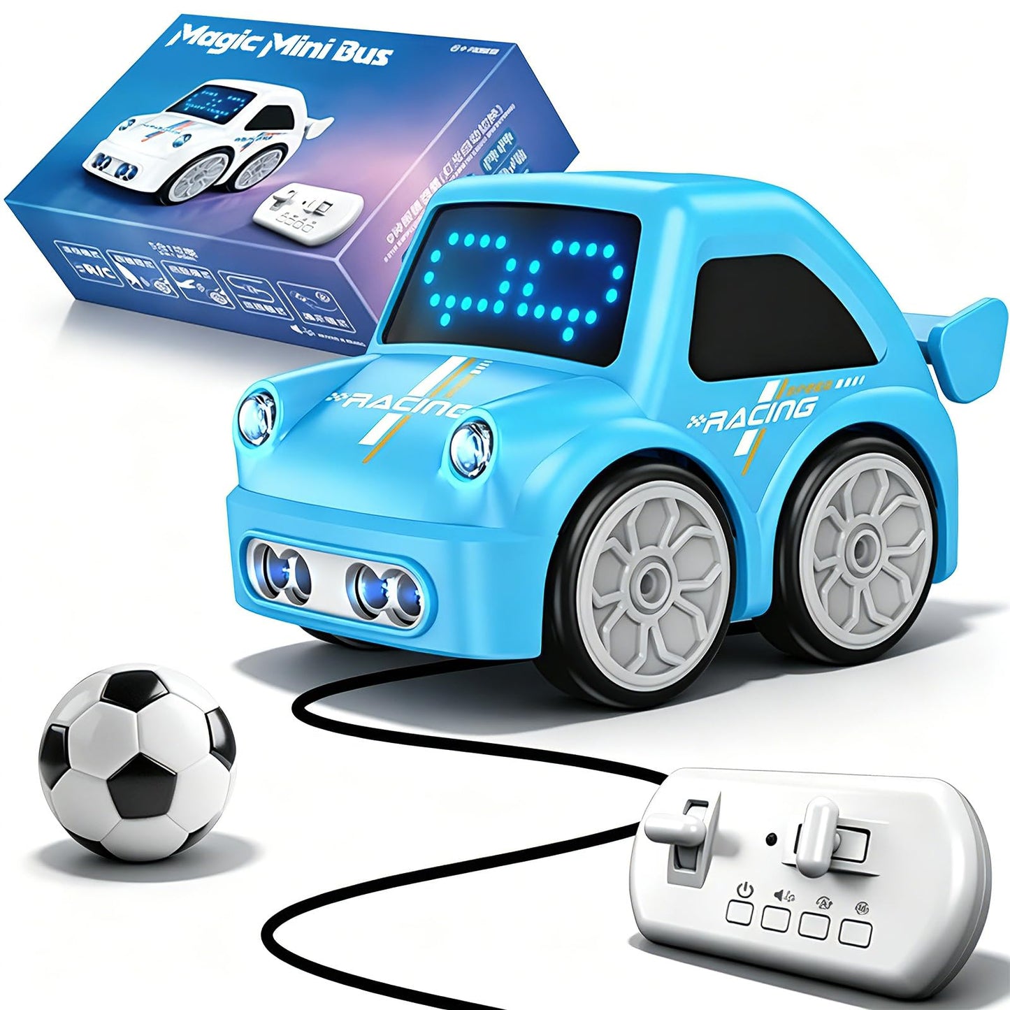 MericTop Magic Mini Bus car, 2.4 GHZ Remote Control Car with LED Lights