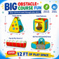 Kids Play Tent for Toddlers, 5pc Toddler Jungle Gym Playset with Ball Pit, Crawl Tunnel and Obstacle Course, Indoor Outdoor Playhouse Toy for Boys
