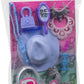 Barbie Doll Accessories With Icy Glam Theme Including Sparkly Snowflake Purse & Blue Hat