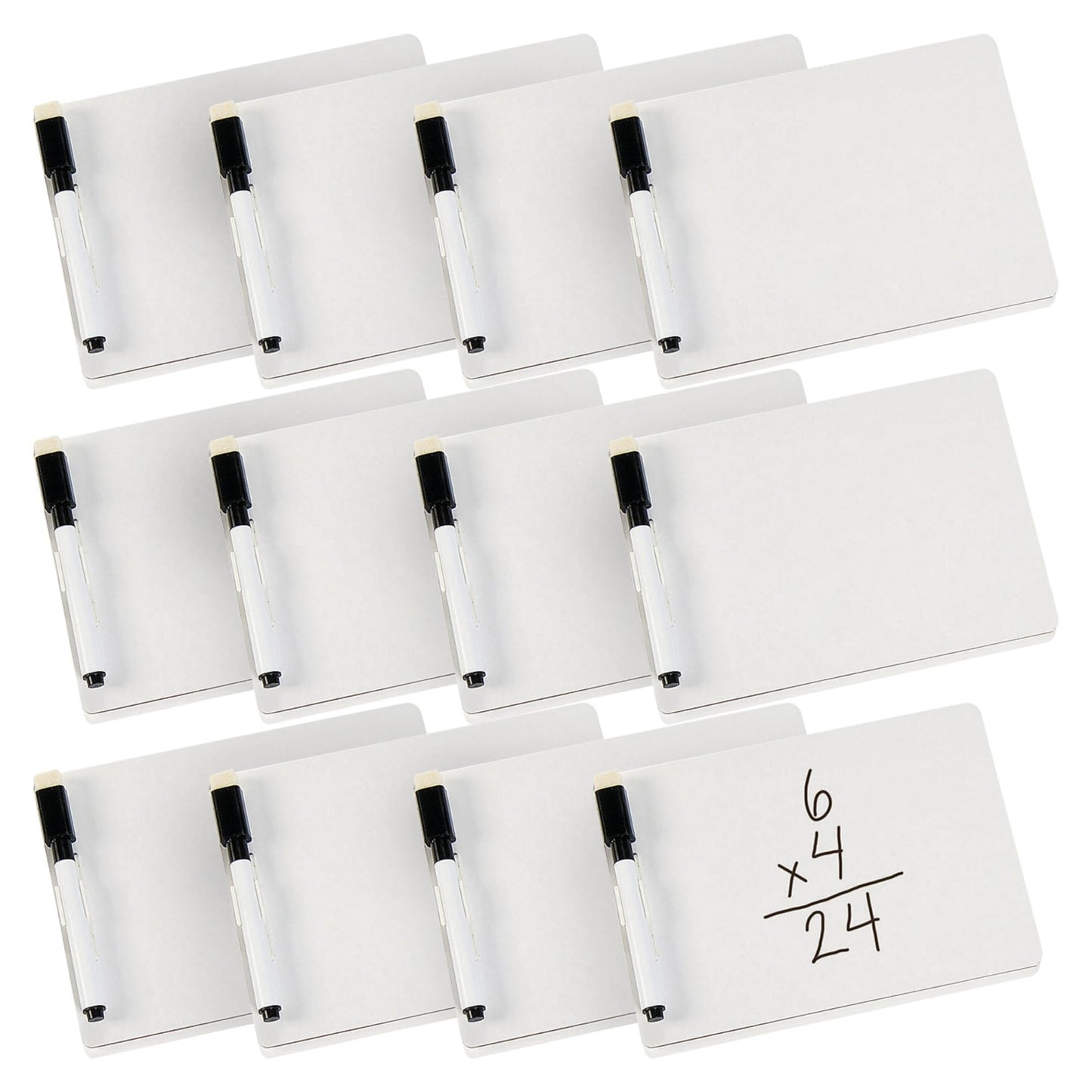 Write On Mini Dry Erase Board - 12 Pieces