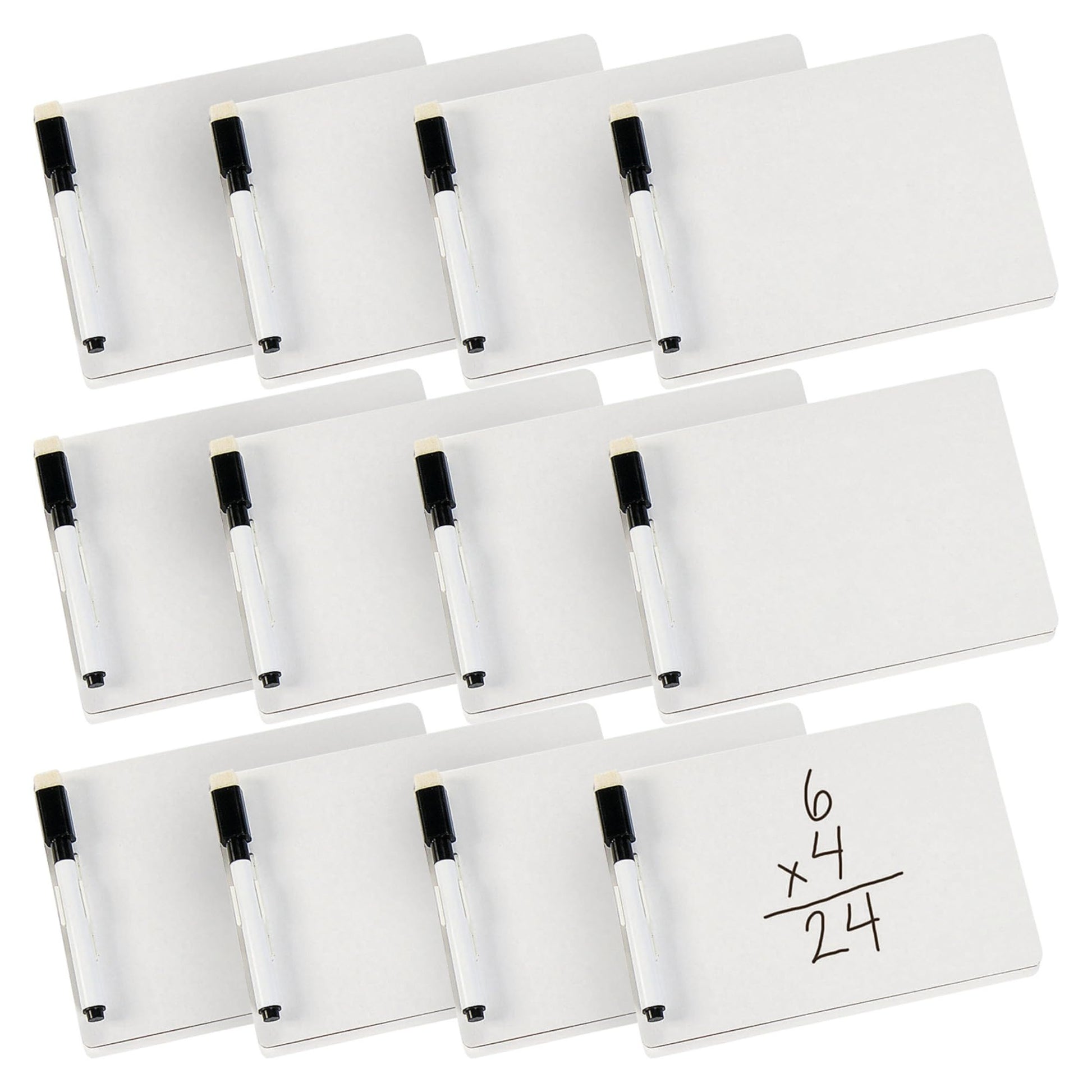Write On Mini Dry Erase Board - 12 Pieces