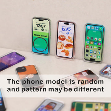 Miniature Mobile Phone, Dollhouse Mini Cell Phone, Miniature Mobile Phones Model, for Dollhouse Miniature Accessory, Fairy Garden, Diorama Decoration