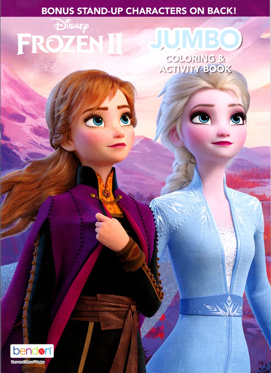 Disney Frozen Coloring and Art Activity Books Bundle Set with Coloring Book, Activity Pack, Stickers, and More - Featuring Disney Frozen 2 Elsa, Anna
