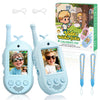 Upgraded Video Walkie Talkies for Kids, 2 Pack Rechargeable Voice/Video Call Kids Walkies Talkies, Toddler Toys for Indoor, Outside, Camping, Hiking