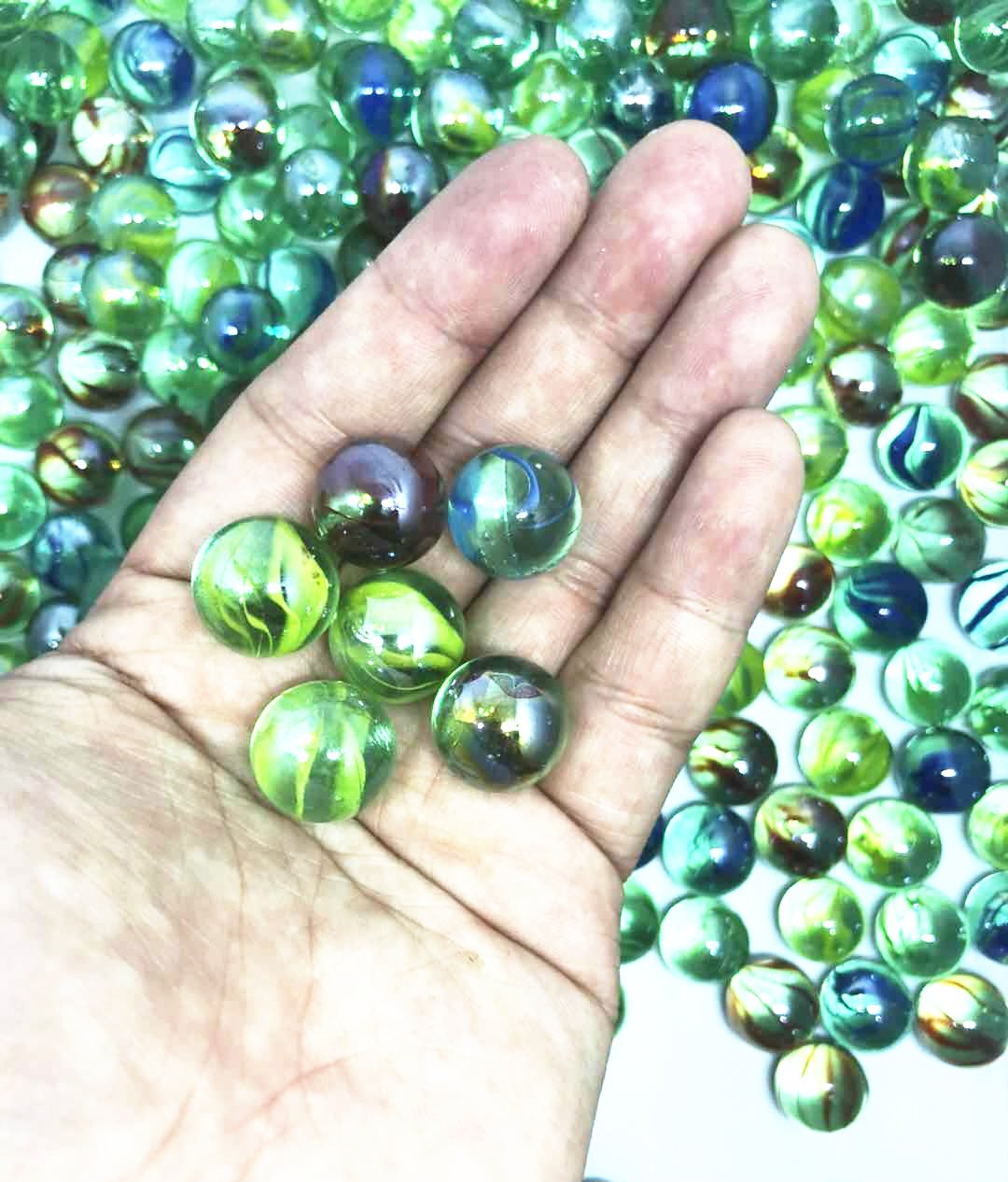 TSY TOOL 270 Count of Cats Eyes Glass Marble, Cat's Eyes Marbles 5/8" in Bulk, Shooters Sling Shot Ammo, Assorted Colors