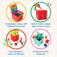Battat Sorting & Stacking Boxes, Lock & Learn Nesting Play Cubes, Toddler